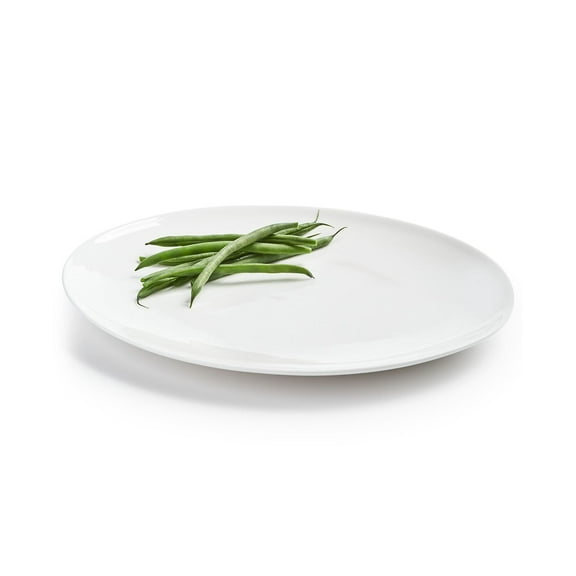 Hotel Collection Oval Bone China Dinner Plate, White