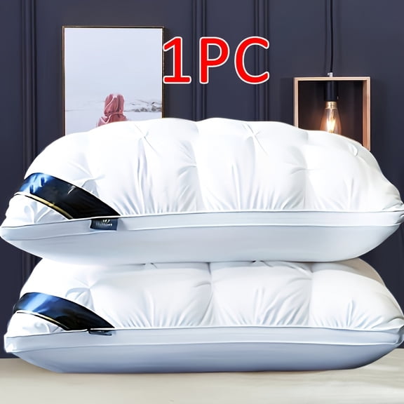 Hotel Collection Pillow Standard Size 19x29 - Luxury 5-Star Quality with Neck Support, Hypoallergenic Polyester, Machine Washable for Home & RV