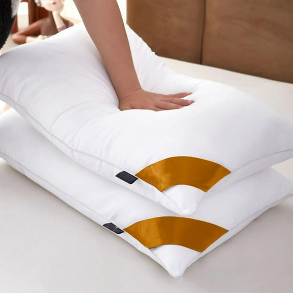 Hotel Collection Pillows for Sleeping 2 Pack, Bed Pillows for Side Back and Stomach Sleepers, Down Alternative Luxury Soft Supportive Fluffy Pillows on Clearance