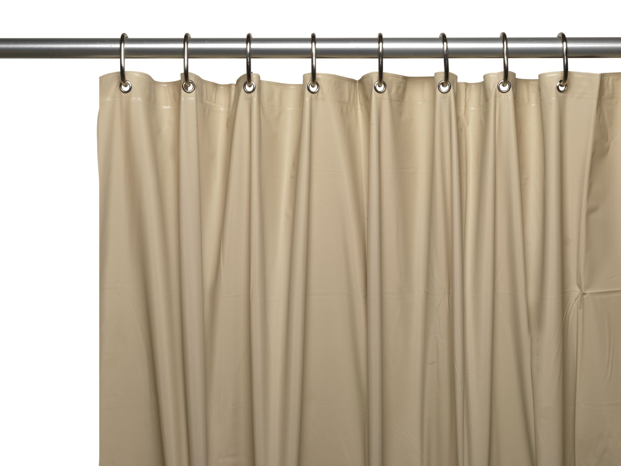 Hotel Collection Premium Heavy Duty Vinyl Shower Curtain Liner with Metal Grommets Khaki