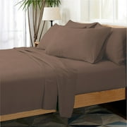 Hotel Collection Rayon derived from Bamboo Bed Sheet Set - 6 Piece, Full, Chocolate