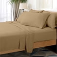 thumbnail image 1 of Hotel Collection Rayon derived from Bamboo Bed Sheet Set - 6 Piece, Queen, Khaki, 1 of 6