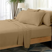 Hotel Collection Rayon derived from Bamboo Bed Sheet Set - 6 Piece, Queen, Khaki