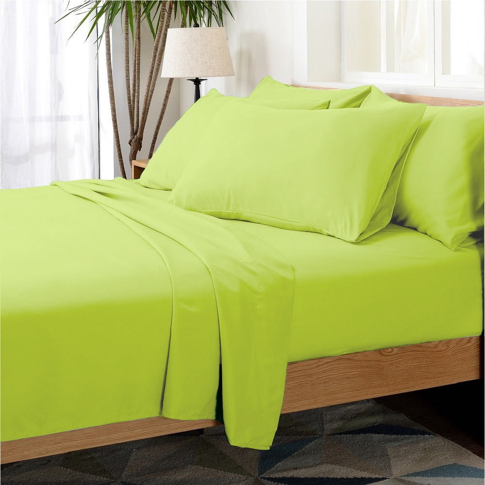 Hotel Collection Rayon derived from Bamboo Bed Sheet Set - 6 Piece, Queen, Mint