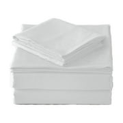 Hotel Collection Sheet Set - Hotel Luxury 1800 Bedding Sheets & Pillowcases - Extra Soft Cooling Bed sheets - Deep Pocket up to 17 inch Mattress - Wrinkle, Fade, Stain Resistant 3 piece (Twin, White)