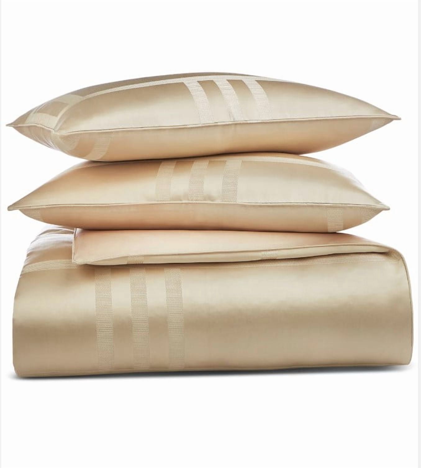 Hotel Collection Structure 3-Pc. Duvet Cover Set, Full/Queen-Gold