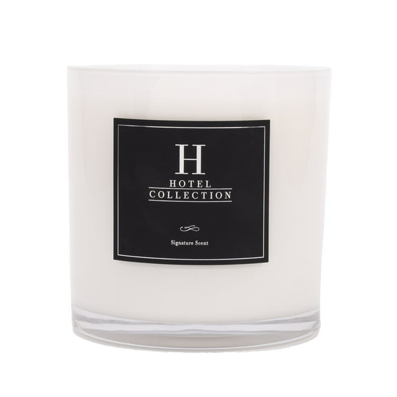Hotel Collection Sweetest Taboo Deluxe Scented Candle, Luxury Hotel Inspired Big Candle with Notes of Decadent Citrus, Juicy Berries, and Floral Peony, Long Lasting 300 Hour Burn Time, 55oz White