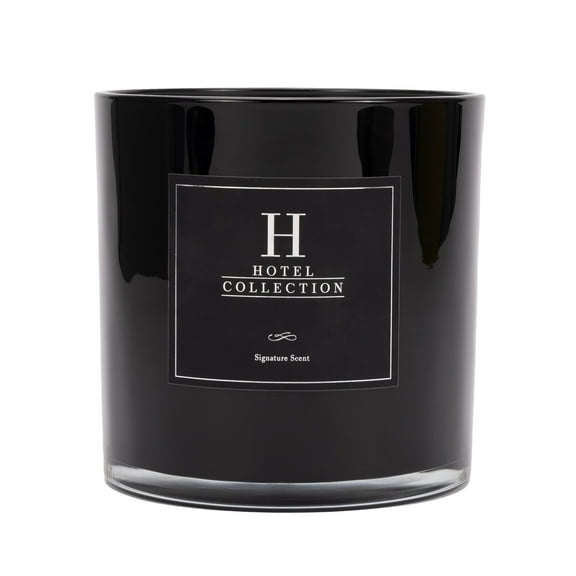 Hotel Collection Sweetest Taboo Deluxe Scented Candle, Luxury Hotel Inspired Big Candle with Notes of Decadent Citrus, Juicy Berries, and Floral Peony, Long Lasting 300 Hour Burn Time, 55oz Black