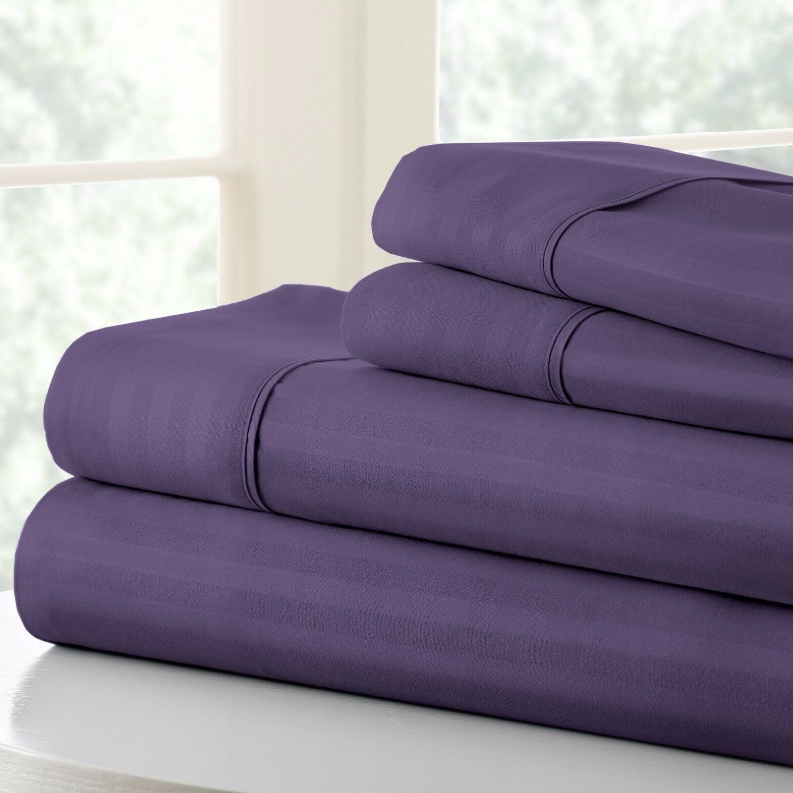 Hotel Collection Ultra Soft 4 Piece Stripe Sheet Set - Walmart.com