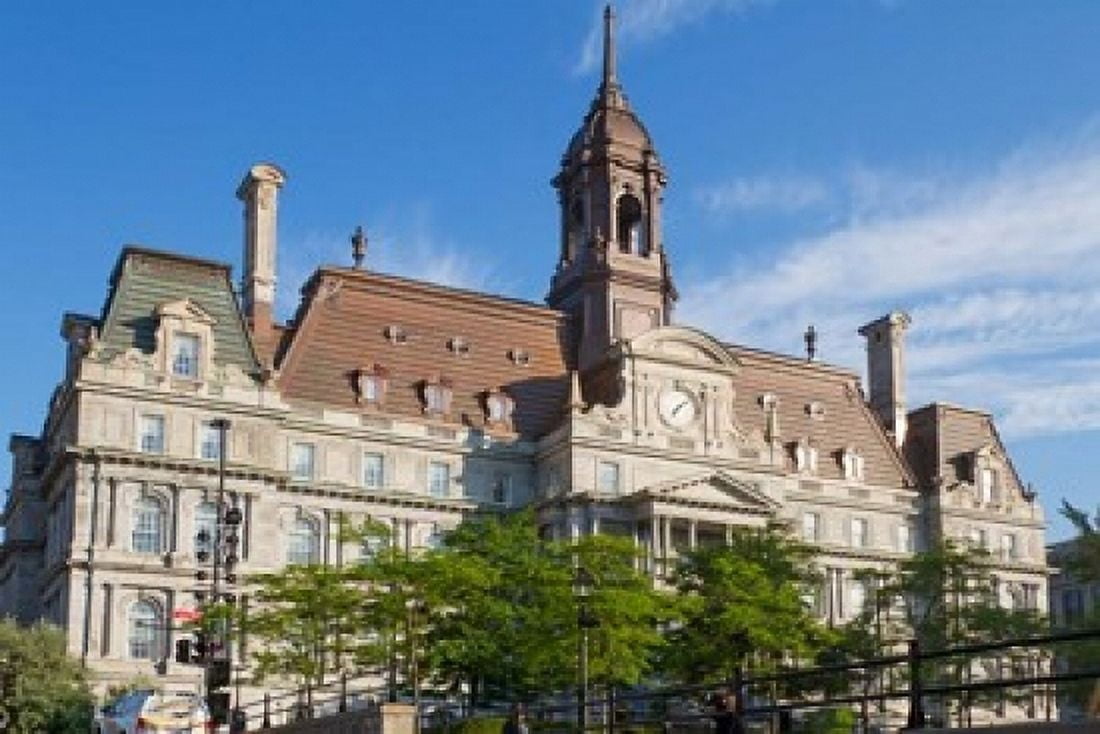 Hotel De Ville Montreal Canada Canvas Art - Jamie & Judy Wild DanitaDelimont (36 x 24)
