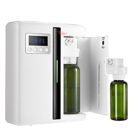 Hotel Diffuser, 160ml Essential Oil Diffuser (Area: 250-300m³), Digital Display Screen + Built-In Fan,With 4 Timer, For Hotel, Bathroom, Office