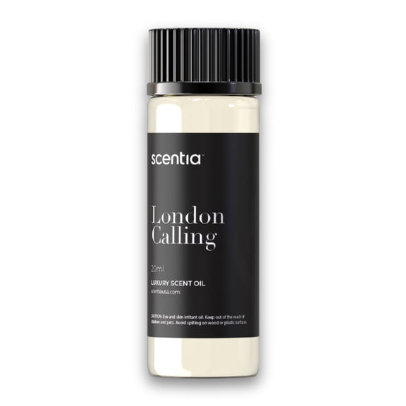 Hotel Diffuser Oil Inspired by Ferrari - 20 ml 0.67 fl oz - Essential Oil Blendwith White Tea, Cedarwood & Soku Lime for Aromatherapy Diffusers and Humidifiers - London Calling