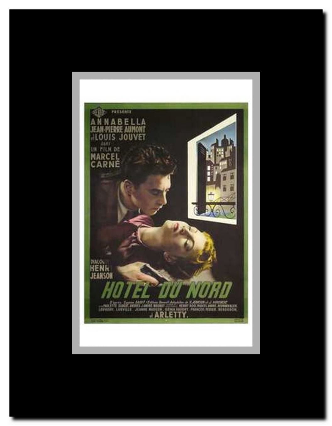 Hotel Du Nord Framed Movie Poster