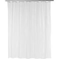 thumbnail image 1 of Hotel Grade No Hook Shower Curtain, 71x74, Snap-in Liner, White, 1 of 5