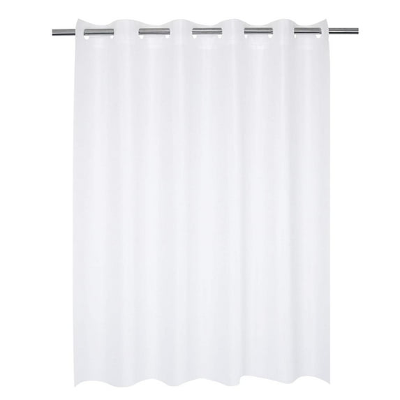 Hotel Grade No Hooks Needed Waterproof Shower Curtain or Liner,Frost (PEVA, 71" x 74")
