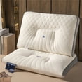 thumbnail image 1 of Hotel Grade Soft & Supportive Bed Pillow for Back Side & Stomach Sleepers | Ergonomic Support & Breathable Polyester Fabric | White Standard Size 29x19 Inches | 1 Pillow, 1 of 7