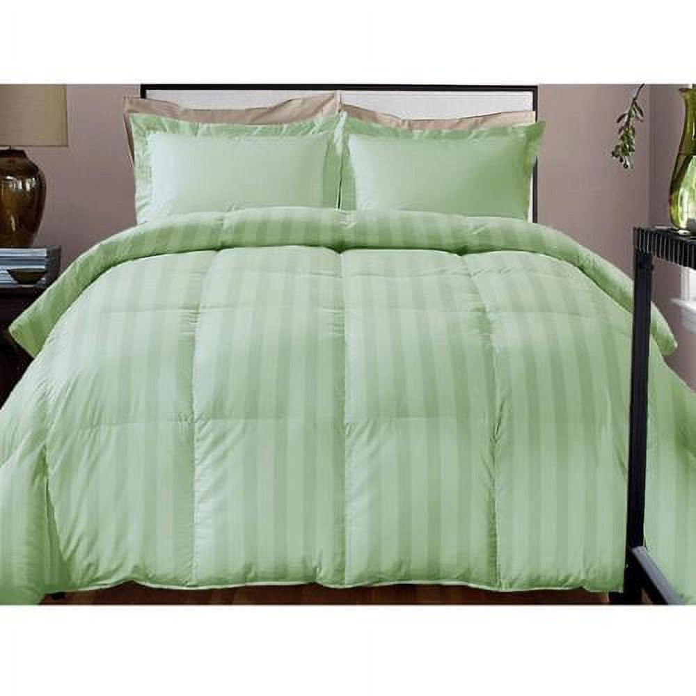 Hotel Grand Damask Stripe 800 Thread Count Cotton Rich Down Alternative