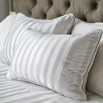 Hotel Grand Luxury Feather Down Pillows Standard Size Set of 2 Pack Hypoallergenic Medium Firm Pillows