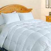 Hotel Grand Oversized 500 Thread Count Silk / Cotton White Down Comforter Full - Queen