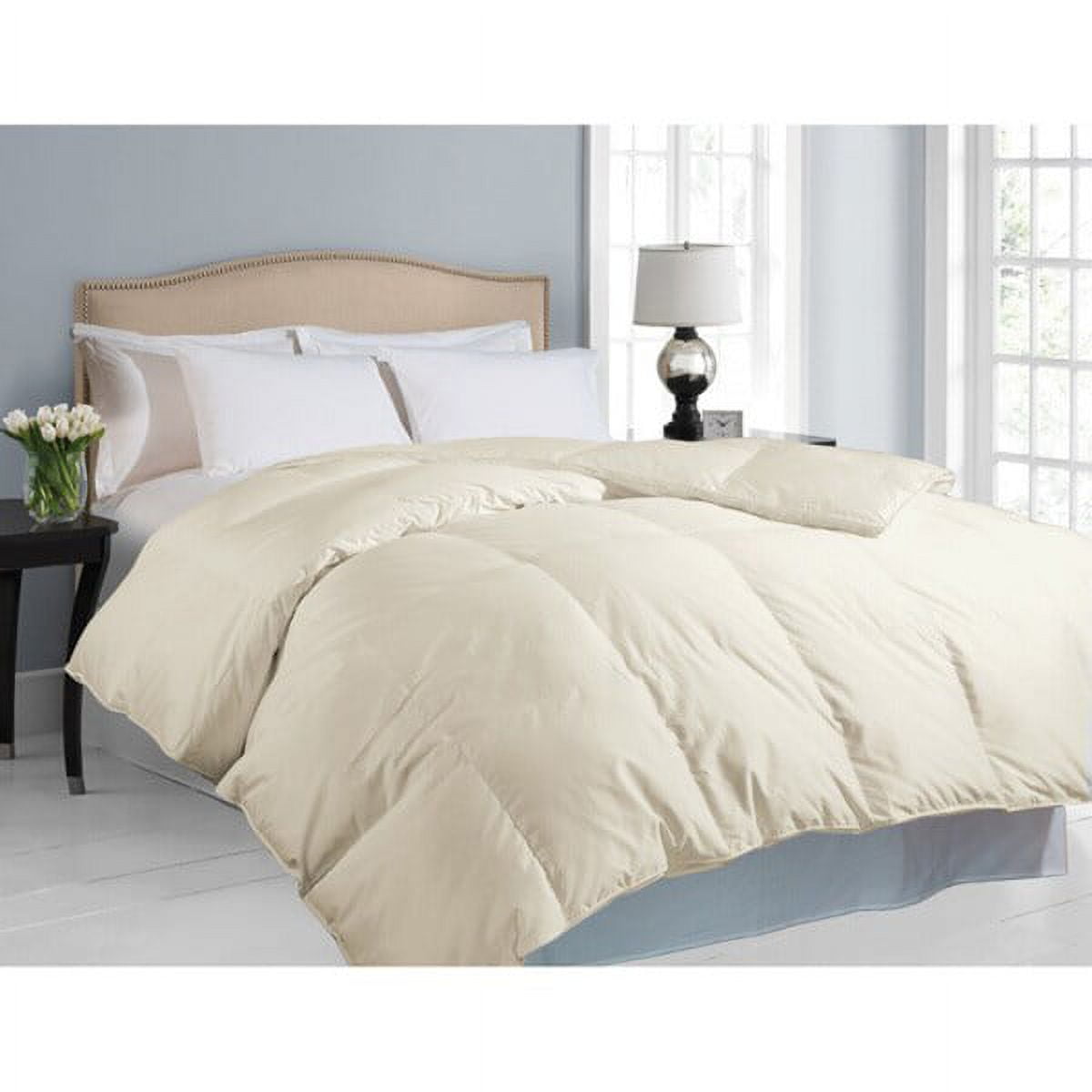 Hotel Grand Oversized 700 Thread Count White Down Comforter Ivory Full