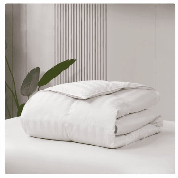 Hotel Grand White Down Comforter Full/Queen, 650 Fill Power, 500 Thread Count, 100% Cotton