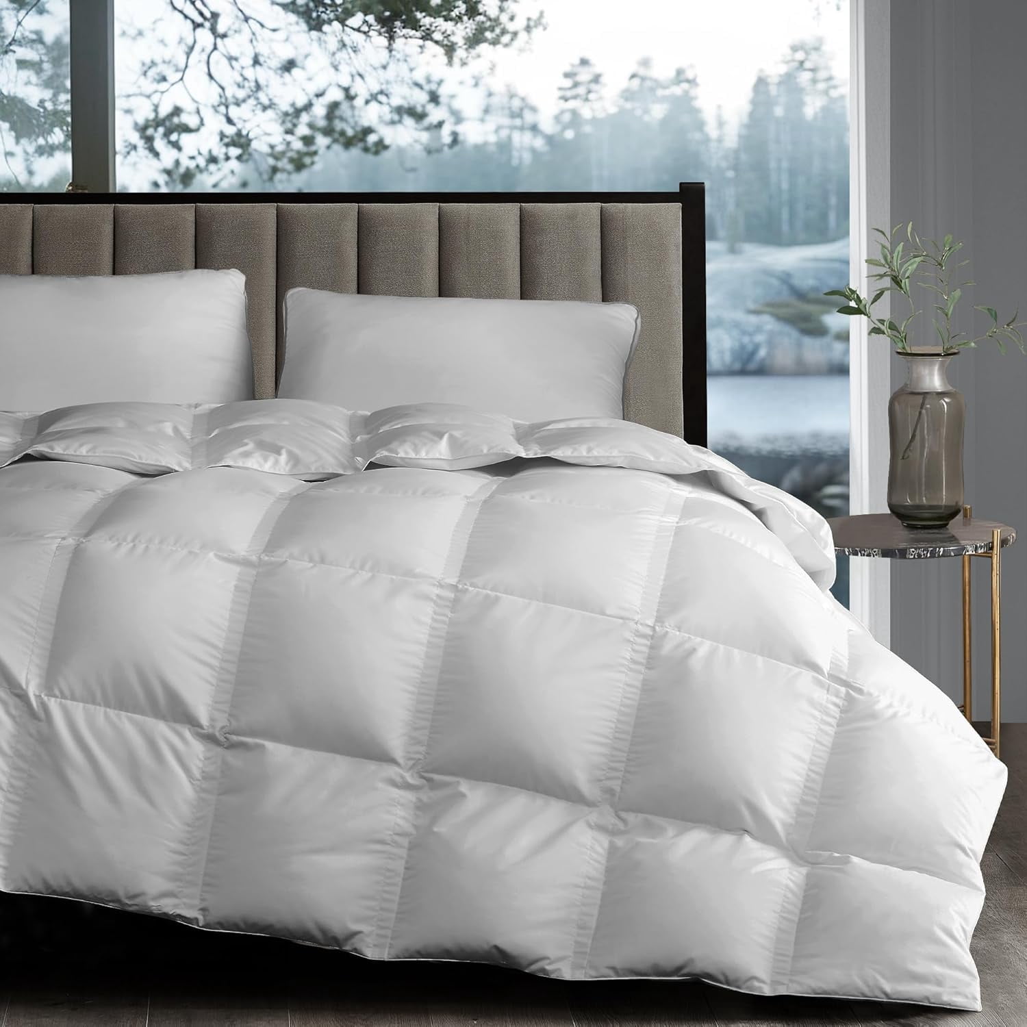 Hotel Grand White Goose Down Fiber Comforter Queen Size, Luxury Hotel ...