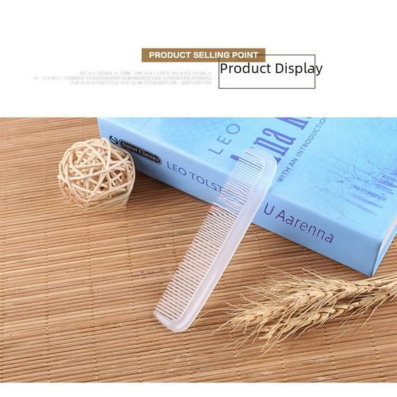 Hotel Hotel Air Travel Disposable PLA Plastic Comb Home Hair Dyeing Hairdressing Comb-white