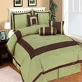 thumbnail image 1 of Hotel King Green Comforter Collection - 7 Piece Bedding Set, 1 of 1