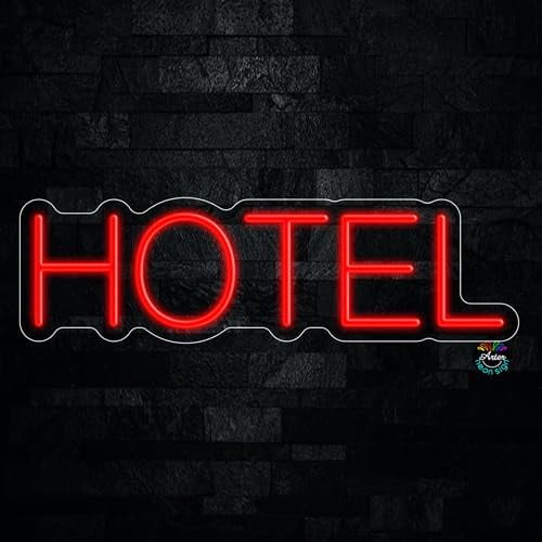 Hotel LED Neon Sign 24"L x 7"H #32390