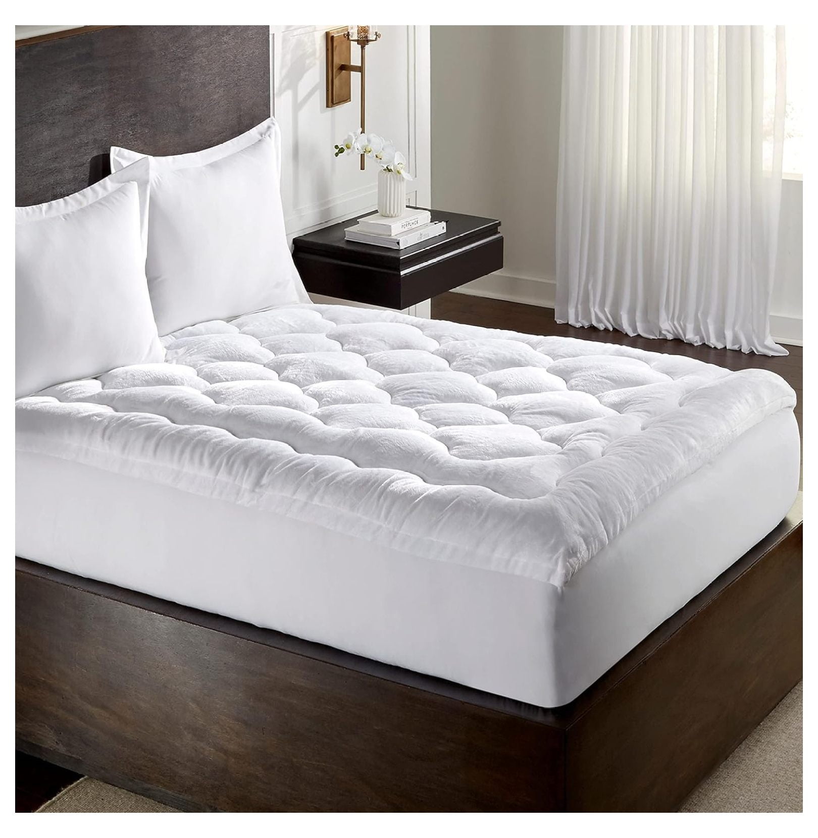 Hotel Laundry 2.5" Overfilled Micro Plush Fiberbed Mattress Topper