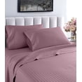 thumbnail image 1 of Home Sweet Home Dream LifeStyle Luxury Hotel Stripe 4-Piece 1200 Thread Count Lilac Stripe 100% Egyptian Cotton Sateen Sheet Set, Full – Deep Pocket, 1 of 5