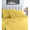thumbnail image 1 of Hotel Luxurious 1200 Thread Count 100% Egyptain Cotton 4-Piece Deep Pocket Stripe Sheet Set (Queen, Gold), 1 of 6
