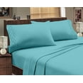 thumbnail image 1 of Hotel Luxurious 1800 Series Super Soft Embroidery 3 Piece Sheet Set (Twin, Aqua), 1 of 4