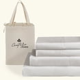 thumbnail image 1 of Hotel Luxury 500-TC Egyptian Cotton Twin-XL Size 4-PCs Sheet Set Fits Upto 19-23" Deep Pocket (Solid, Silver Grey), 1 of 4
