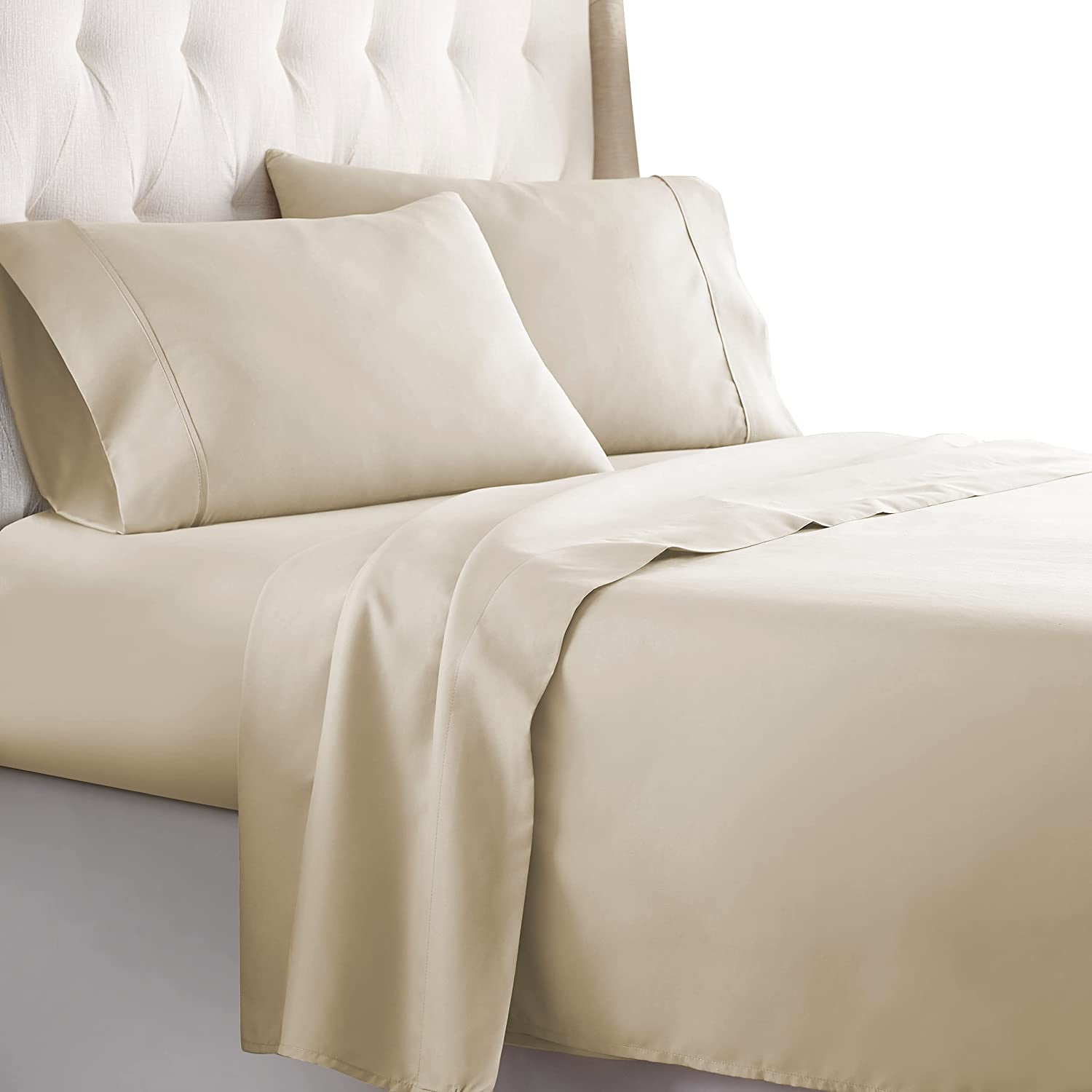 H C Collection Queen Bed Sheet Pillowcase Set 1800 Series Double h-c-collection-queen-bed-sheet-pillowcase-set-1800-series-double