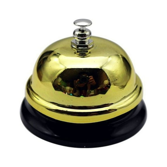Hotel Multi-color Summoning Bell Kitchen Call Bell Desk Dining Bell Table Counter Reception Festival Bells GOLD