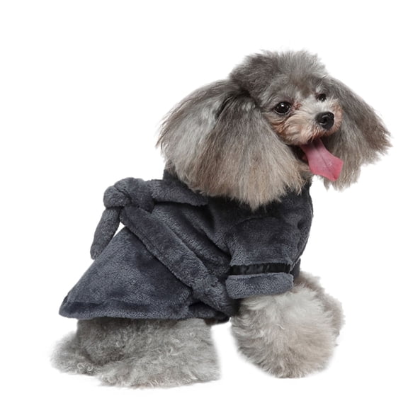 Hotel Pajamas Bathrobe for Dogs and Cats Absorbent Towel Nightgown Pet Bathing Robe Clothes