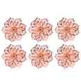 thumbnail image 1 of Hotel Party Supplies Kitchen Gadgets Hollow Crystal Flower Napkin Buckle Napkin Rings Table Decoration Towel Holder ROSE GOLD 6PCS, 1 of 8