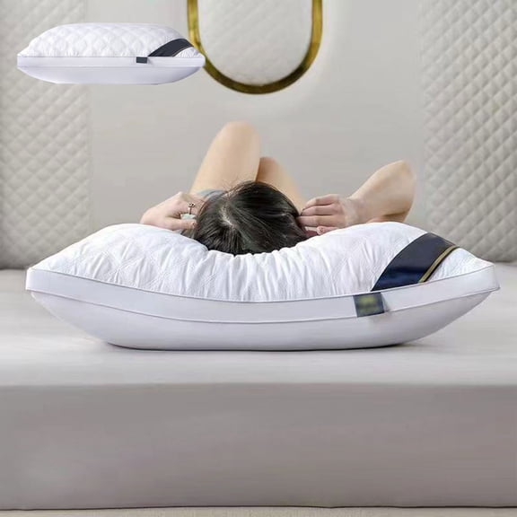 Hotel Pillows,Hotel-Grade Pillows Core,Soft and Supportive Bed Pillow for Sleeping,Soft Pillow for Back Side and Stomach Sleepers 1PC (White)
