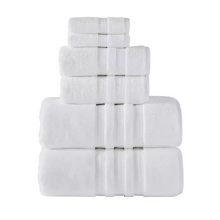 Hotel Premier Collection 6-Piece Luxury Bath Towel Bundle, White