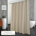 thumbnail image 1 of Hotel Quality 100% Waterproof Fabric Shower Curtain Liner with Magnets for Bathroom, 72x78 Inch, Tan, 1 of 7