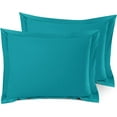 thumbnail image 1 of Hotel Quality 2-Piece Pillow Shams Microfiber Double Brushed-100% Hypoallergenic-Wrinkle Resistant, King Size, Turquoise, 1 of 2