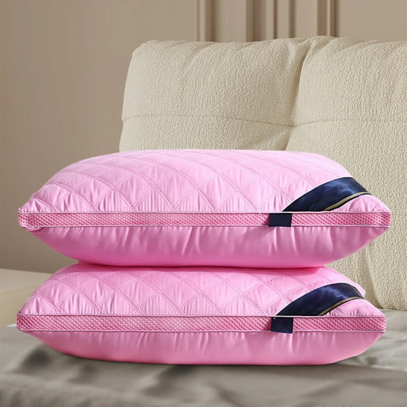 Hotel Quality Bed Pillow for Back Side Sleeping Breathable Microfiber Filled Cool White Supportive Comfortable Home Use