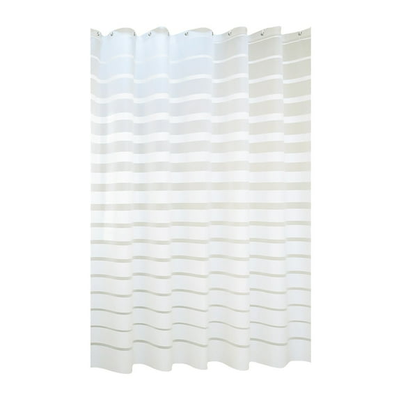 Hotel Quality Peva Shower Curtain Liner - White Waterproof Fabric Bath Tub Curtain, Machine Washable, Mold/Mildew Resistant, Soft And Durable for Bathroom Decor（180X180） Ciozy