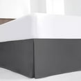 thumbnail image 1 of Hotel Quality Pleated Queen Bed Skirt with Split Corners – 14 Inch Tailored Drop Easy Fit - Pleated Dust Ruffle - 100% Microfiber Soft, Wrinkle-Free Box Pleated Bed Skirts - Dark Gray., 1 of 4