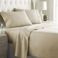 thumbnail image 1 of Hotel Quality Sheet-Set California King Size – Solid Taupe Luxury Double Brushed 100% Microfiber , Easy Fit Wrinkle and Fade Resistant, 12” inch deep pocket by Splendid, 1 of 3