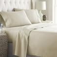 thumbnail image 1 of Hotel Quality Sheet-Set Full Size – Solid Cream Luxury Double Brushed 100% Microfiber , Easy Fit Wrinkle and Fade Resistant, 15” inch deep pocket by Splendid, 1 of 3