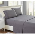 thumbnail image 1 of Hotel Quality Sheet-Set Full XL Size – Stripe Dark Gray Luxury Double Brushed 100% Microfiber , Easy Fit Wrinkle and Fade Resistant, 30” inch deep pocket by Splendid, 1 of 3
