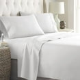 thumbnail image 1 of Hotel Quality Sheet-Set King Size – Solid White Luxury Double Brushed 100% Microfiber , Easy Fit Wrinkle and Fade Resistant, 15” inch deep pocket by Splendid, 1 of 3