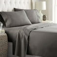 thumbnail image 1 of Hotel Quality Sheet-Set Twin Size – Solid Dark Gray Luxury Double Brushed 100% Microfiber , Easy Fit Wrinkle and Fade Resistant, 12” inch deep pocket by Splendid, 1 of 3